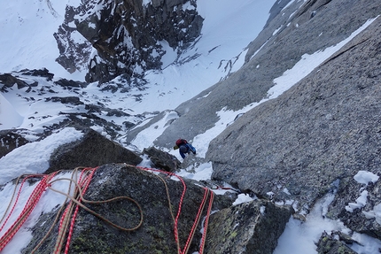 Mystery Aiguille du Plan - Mystery: Aiguille du Plan, Mont Blanc (Ondrej Húserka, Evka Milovská 21-22/02/2020)