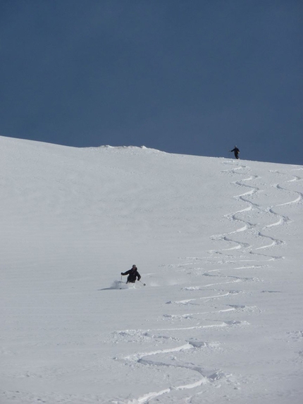 Scialpinismo Alti Tauri, Austria - Langschneid (2688m): la discesa