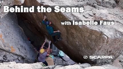 Isabelle Faus Sinawav 8B+ first ascent at Pine Cliff, USA