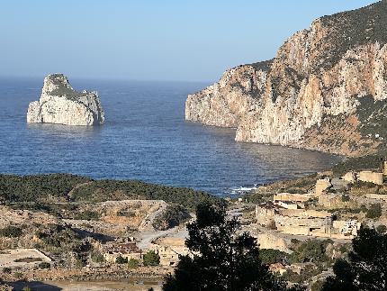 Masua, Sardinia - Pan di Zuccher, the old Masua mine and the Masua cliffs in Sardinia