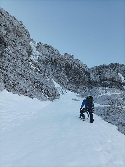 Buon compleanno Emma al Monte Arera parete Nord (Alpi Orobie). Di Ivo Ferrari