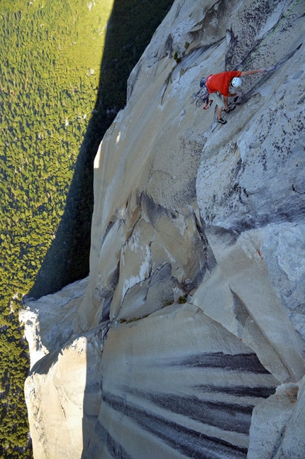 The Nose Speed - Hans Florine setting the new speed record up The Nose (Yosemite)