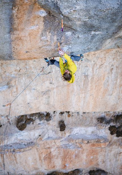 Alexander Megos - Alex Megos making the second ascent of 'Sleeping Lion' at Siurana on 04/01/2024