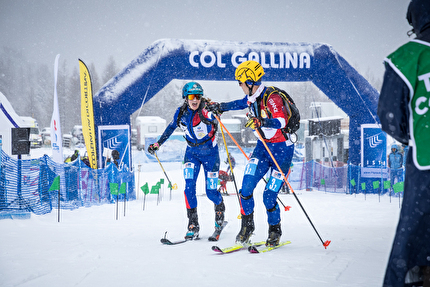 Emily Harrop & Thibault Anselmet win Mixed Relay at Cortina Ski Mountaineering World Cup