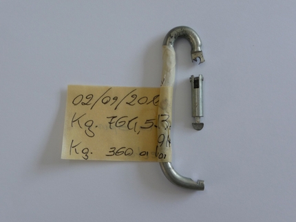 Carabiners used at belay stations - Connector used at a belay = 765 kg