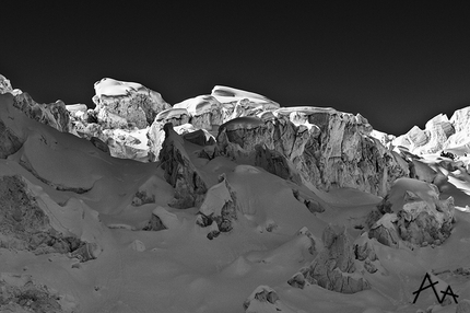 Monte Bianco - Il tentativo sul Monte Bianco: ghiaccio