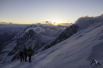 Monte Bianco - Il tentativo sul Monte Bianco: sulla spalla del Dome