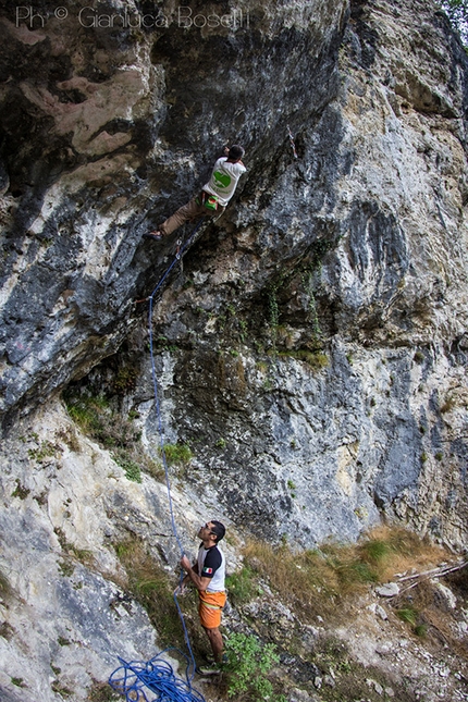 San Liberale - Marco Savio climbing Desolation row 8a+