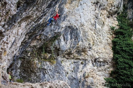 San Liberale - Gianluca Bosetti climbing El bandolero stanco, 7c