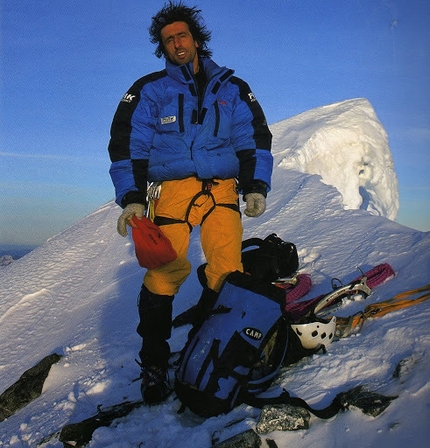 Patrick Berhault, Monviso - Patrick Berhault during his traverse of the Alps from Slovenia to the Mediterranean.