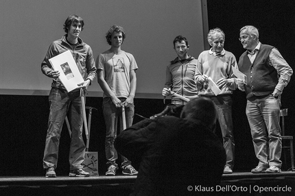 Grignetta d'Oro 2015 - Grignetta d'Oro 2015: Matteo Della Bordella, Luca Schiera, Corrado Pesce, Mario Conti ed Emilio Aldeghi