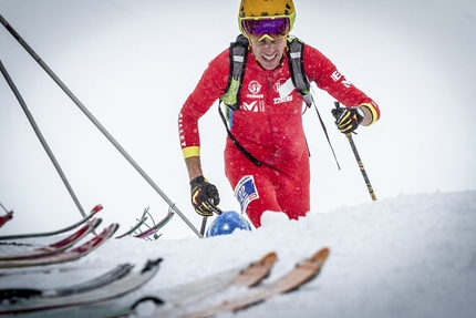 Coppa del Mondo di scialpinismo 2016 - Durante la prima tappa della Coppa del Mondo di scialpinismo 2016 a Font Blanca, Andorra. Gara Individuale.