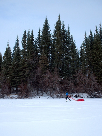 Montane Yukon Arctic Ultra, Canada - Domenico Barbalace durante il Montane Yukon Arctic Ultra 2016 in Canada