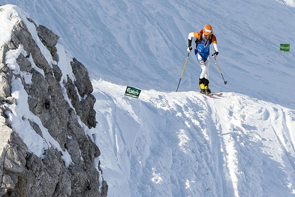 Ski mountaineering: 42 Ski Alp Race Dolomiti di Brenta - Pietro Lanfranchi during the 42nd Ski Alp Race in the Brenta Dolomites