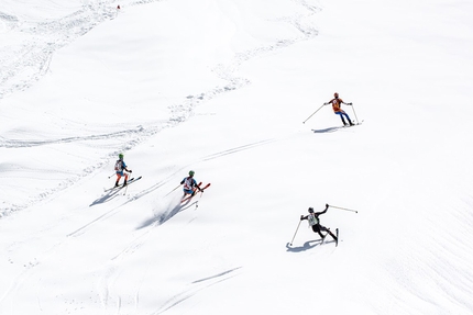 Scialpinsimo: Monte Rosa Ski Raid - Damiano Lenzi & Matteo Eydallin e Pietro Lanfranchi & William Boffelli durante il primo Monte Rosa Ski Raid il 10/04/2016