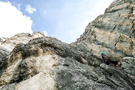 Magic Fox, nuova via d'arrampicata sulla Torre dei Sabbioni in Dolomiti