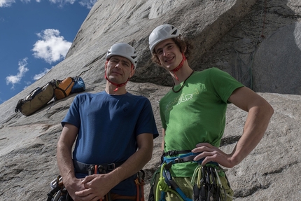 Adam Ondra, Dawn Wall, El Capitan, Yosemite - Pavel Blažek e Adam Ondra iniziano a tentare la Dawn Wall, El Capitan, Yosemite