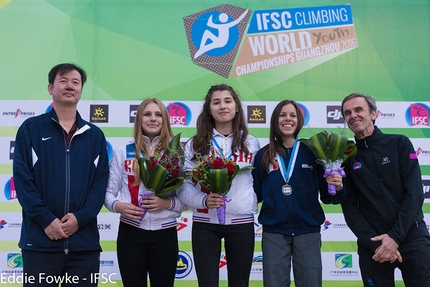 World Youth Championships, Guangzhou, China - Speed World Youth Championship: 2. Daria Kuznetsova 1. Karina Gareeva 3. Giorgia Strazieri