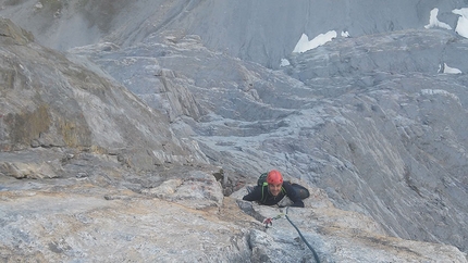 Alpinismo: nella Nordwand dell’Eiger - Maurizio Rossetto sulla via Le Chant du Cygne, parete Nord Eiger