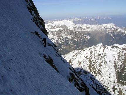 Alpinismo: nella Nordwand dell’Eiger - Sulla via Heckmair, parete Nord Eiger
