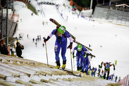 Campionati Italiani di sci alpinismo, Madonna di Campiglio - Michele Boscacci durante i Campionati Italiani di sci alpinismo 2016 a Madonna di Campiglio