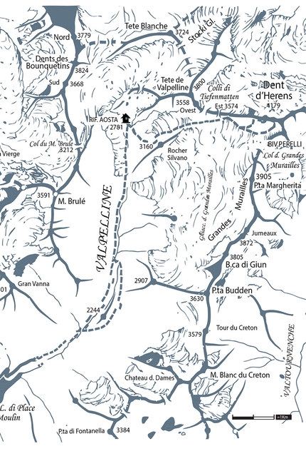 Dent d'Hérens, Scialpinismo e Sci Ripido, i 4000 delle Alpi - Dent d'Hérens