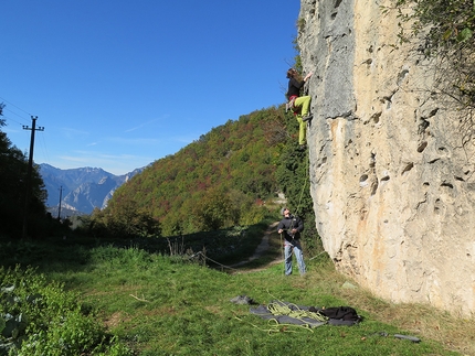 Nomesino, Val di Gresta, Arco - The beautiful crag Nomesino in Val di Gresta, Arco, Italy