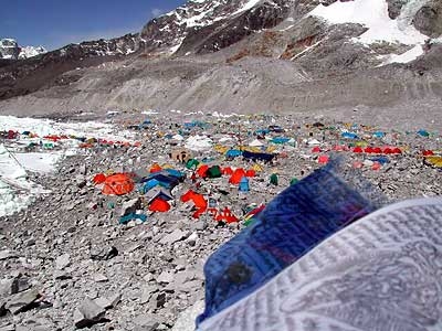Everest 2003 - Everest base camp, south face