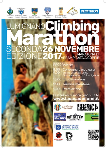 Lumignano Climbing Marathon 2017, il meeting d'arrampicata dei Colli Berici