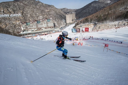 Coppa del Mondo di Scialpinismo 2018 - Alba De Silvestro durante la prima tappa della Coppa del Mondo di Scialpinismo 2018 a Wanlong in Cina: Sprint