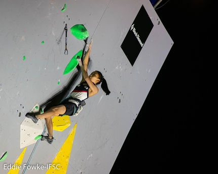 Chaehyun Seo - Chaehyun Seo competing in the semifinals of the third stage of the Lead World Cup 2018 at Briançon, France