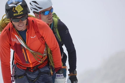 François Cazzanelli and Andreas Steindl speed up the Peutérey Integral, Mont Blanc