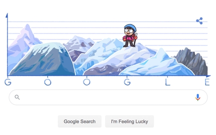 Junko Tabei, la prima donna in vetta all'Everest ricordata da Google