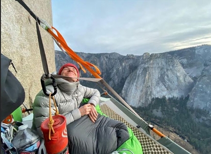 The Nose El Capitan Yosemite - Barbara Zangerl climbing The Nose, El Capitan, Yosemite