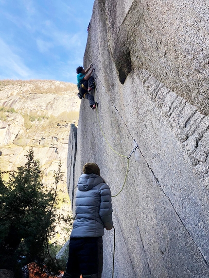 Valle dell'Orco: Jacopo Larcher climbs bold and high with Barbara Zangerl