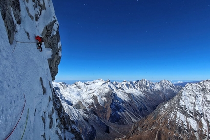 Tsoboje Northwest Face in Nepal climbed by Nejc Marčič, Luka Stražar