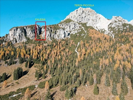 Digola, Val Comelico - The approach to the crag Digola, Terza Piccola, Val Comelico
