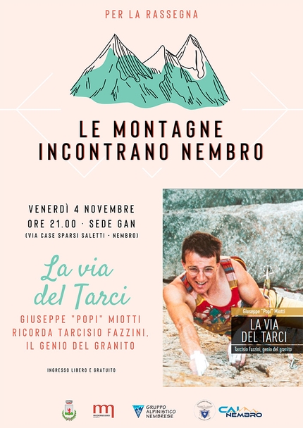 Ricordando Tarcisio Fazzini venerdì 4 novembre nella rassegna 'Le montagne incontrano Nembro'