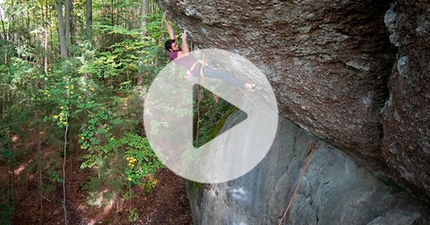 Watch Buster Martin climbing Action Directe in the Frankenjura
