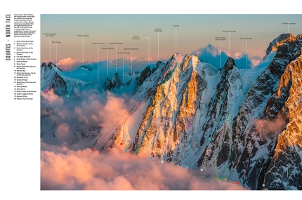 Alex Buisse, Mont Blanc Lines, Mont Blanc - Le Courtes, from the book Mont Blanc Lines by Alex Buisse