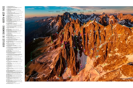 Alex Buisse, Mont Blanc Lines, Mont Blanc - Aiguilles du Chamonix NW Faces, from the book Mont Blanc Lines by Alex Buisse