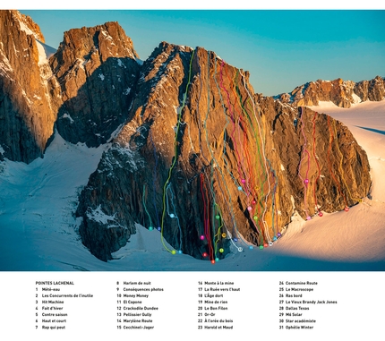 Alex Buisse, Mont Blanc Lines, Mont Blanc - Pontes Lachenal, from the book Mont Blanc Lines by Alex Buisse