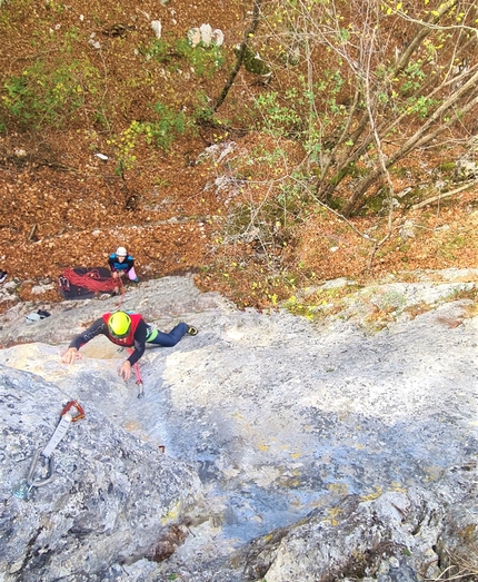Bosco Incantato, Leonessa, Rieti - Pino Calandrella climbing Bacche rosse, Leonessa, Italy