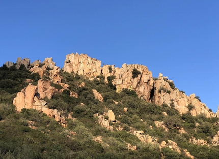 Loceri, Sardinia - Panoramica of the outcrops at Monte Tarèat Loceri, Sardinia