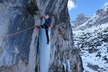 Nuove vie di ghiaccio e misto nelle Dolomiti per Kurt Astner e Christoph Hainz