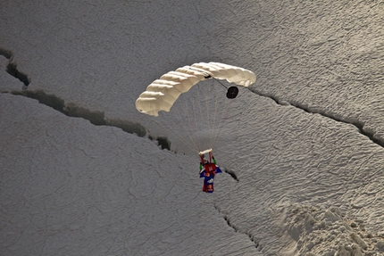 Valery Rozov - Valery Rozov and the first BASE jump off the Italian side of Mont Blanc.