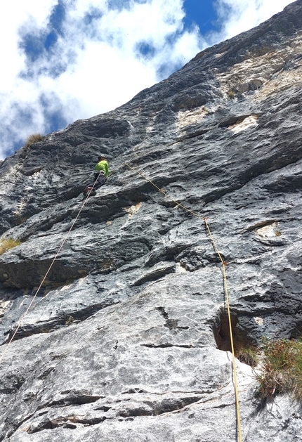 Cool new climb on Cima Cee in Italy's Brenta Dolomites by Luca Giupponi, Rolando Larcher
