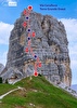 Via Cerullova added to Cinque Torri (Dolomites)