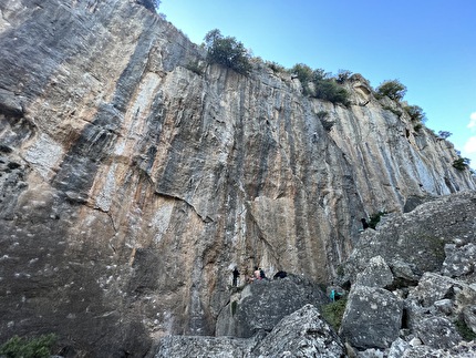 Ulassai Sardinia - The crag Canyon Sa Tappara at Ulassai in Sardinia