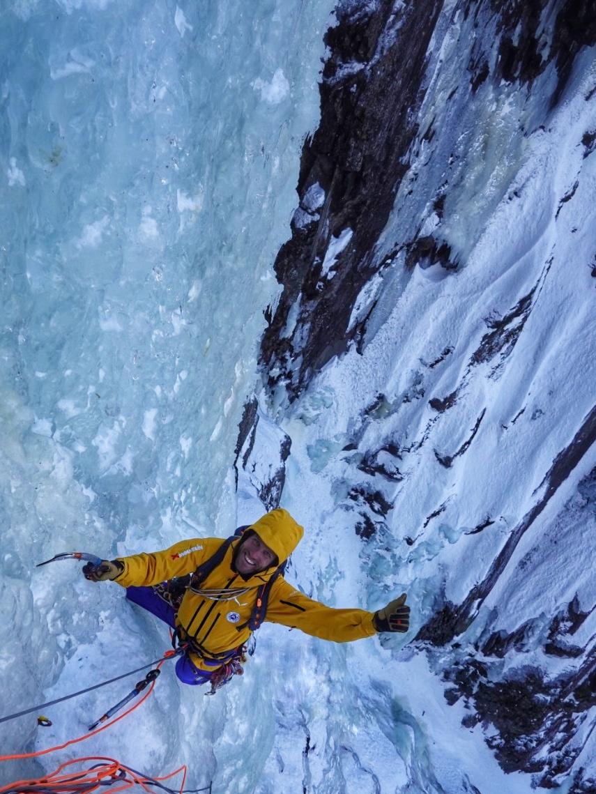 Norway ice climbing, Alessandro Ferrari, Giovanni Zaccaria